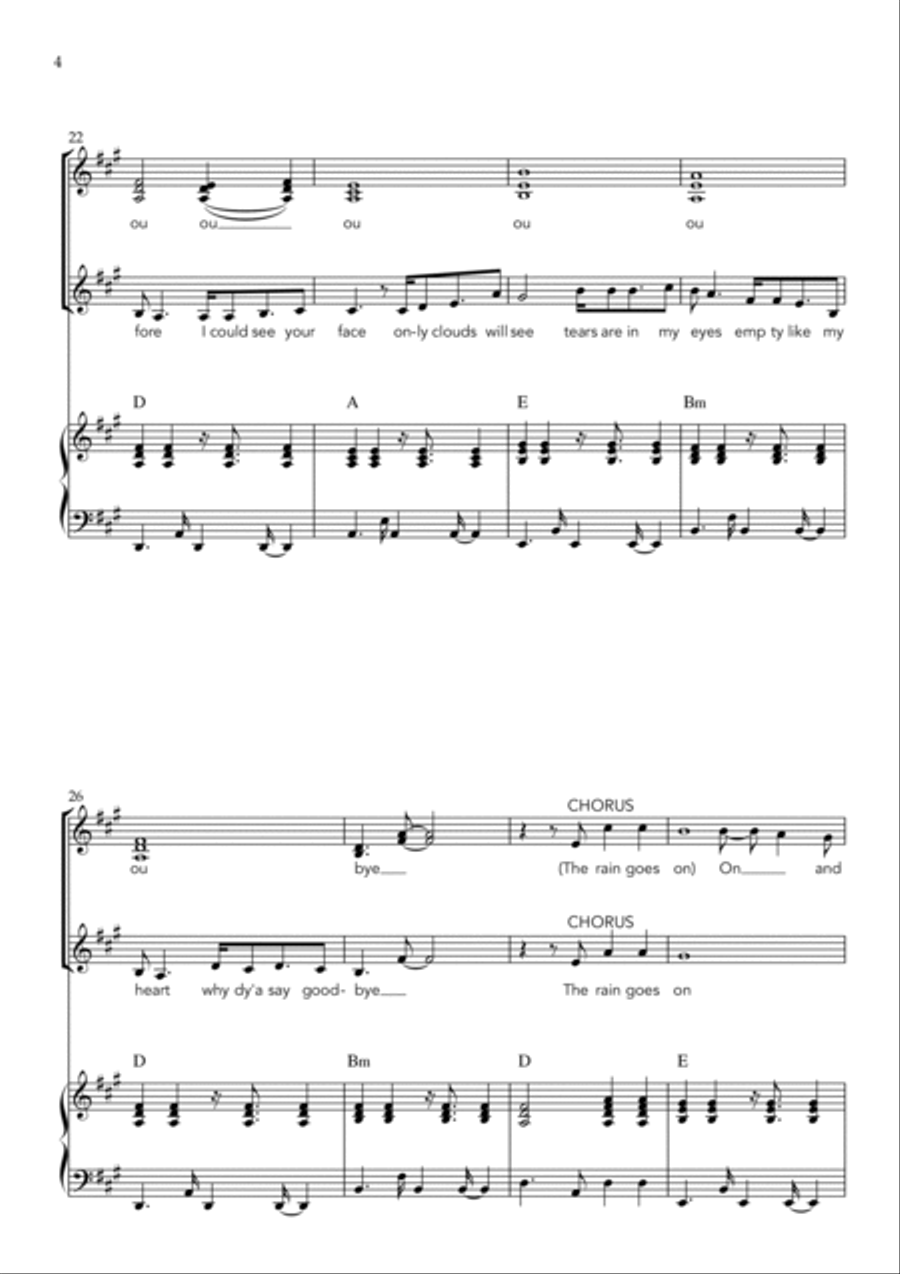 Blame It On The Weatherman Piano, Vocal, Guitar scores gallery preview page 4