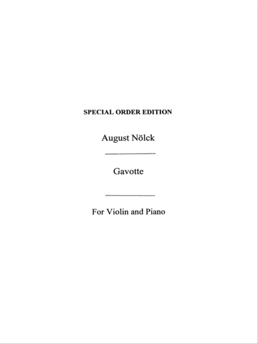 Gavotte 4 Op.162