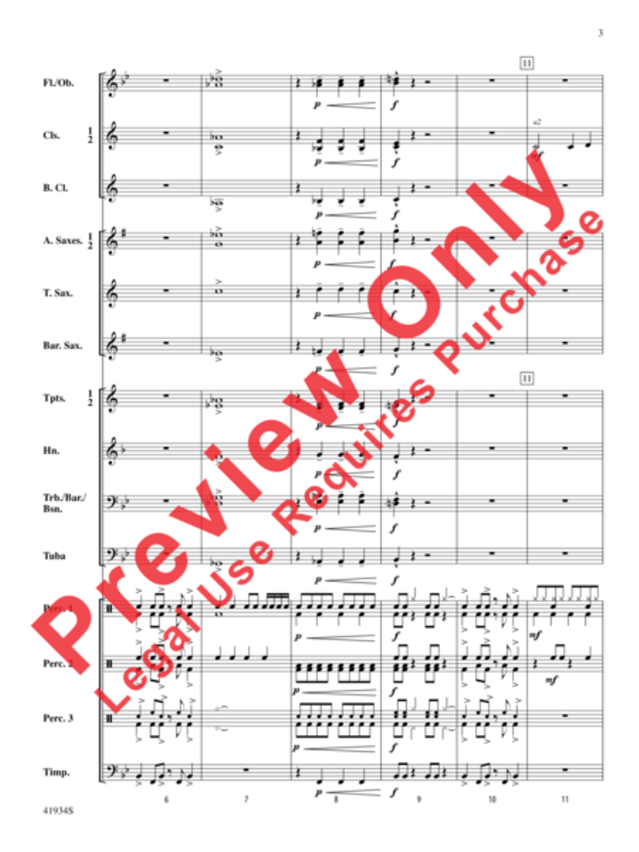 Little Drummer Dudes! Concert Band scores gallery preview page 4