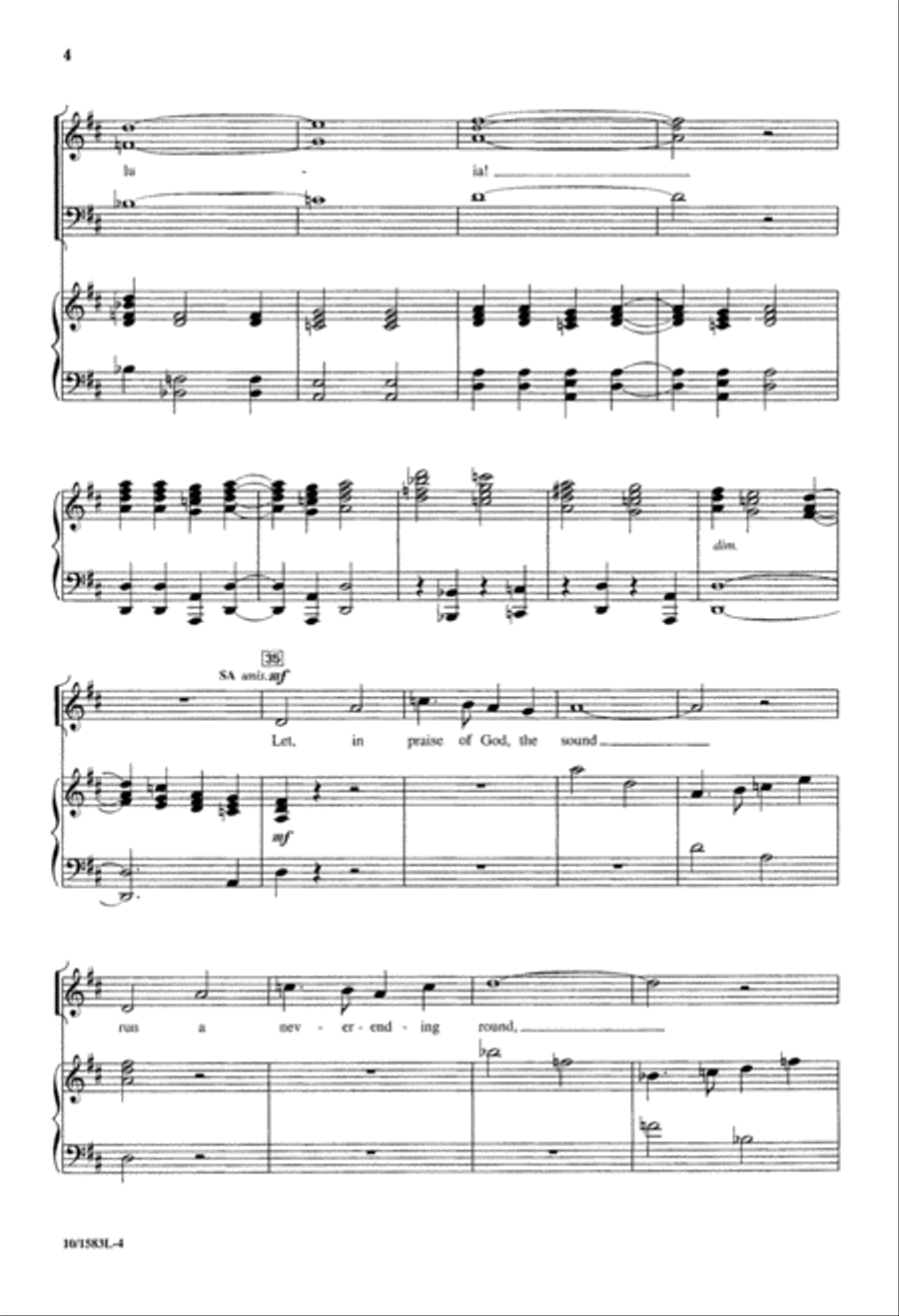 O Come, O Come, Our Voices Raise 3-Part scores gallery preview page 4