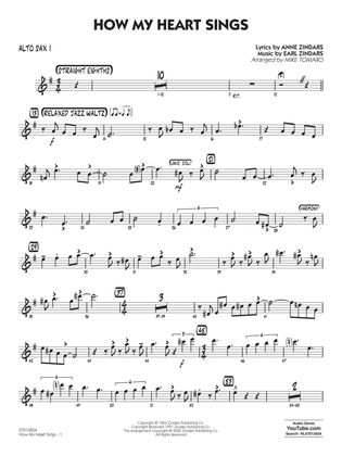How My Heart Sings (arr. Mike Tomaro) - Alto Sax 1