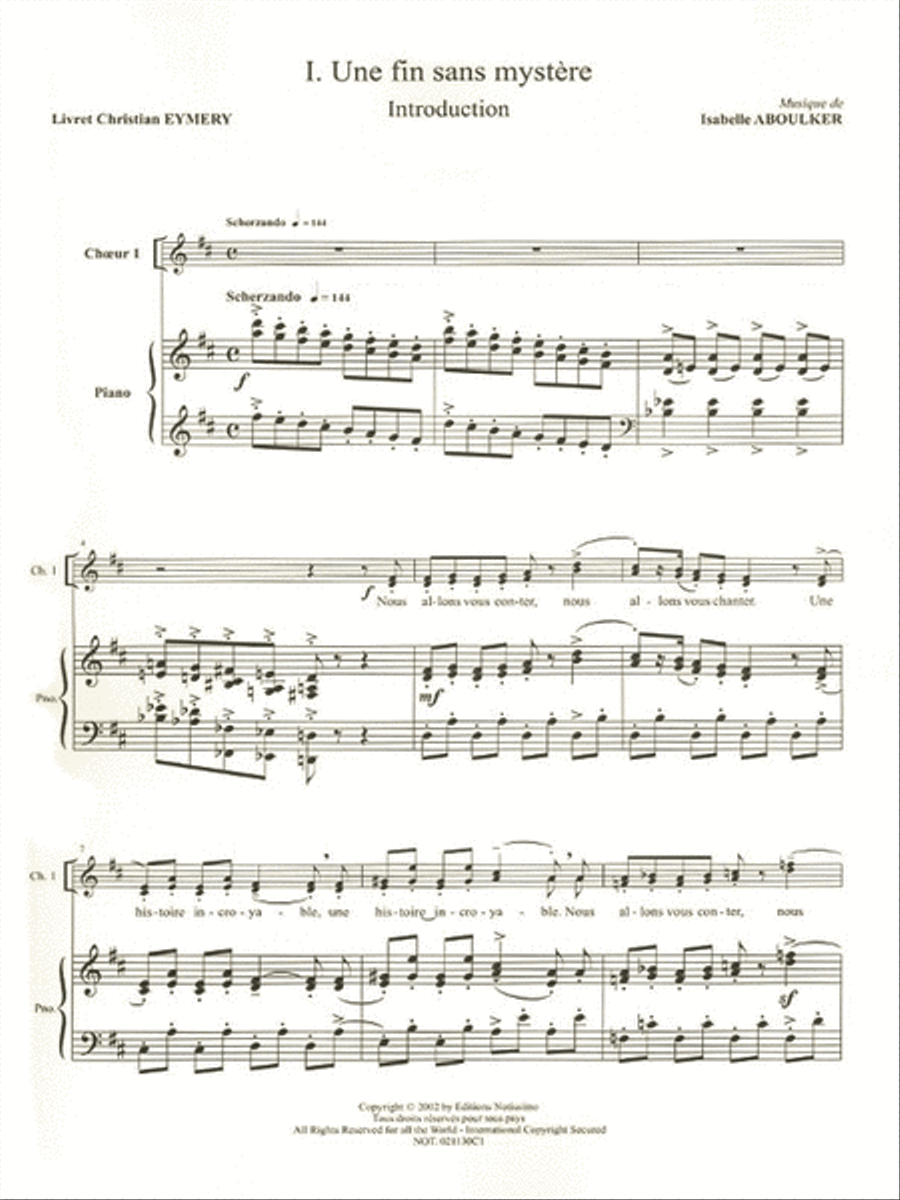 Sweet And Blue Beard, For Soloists, Children's Ch Choir scores gallery preview page 2