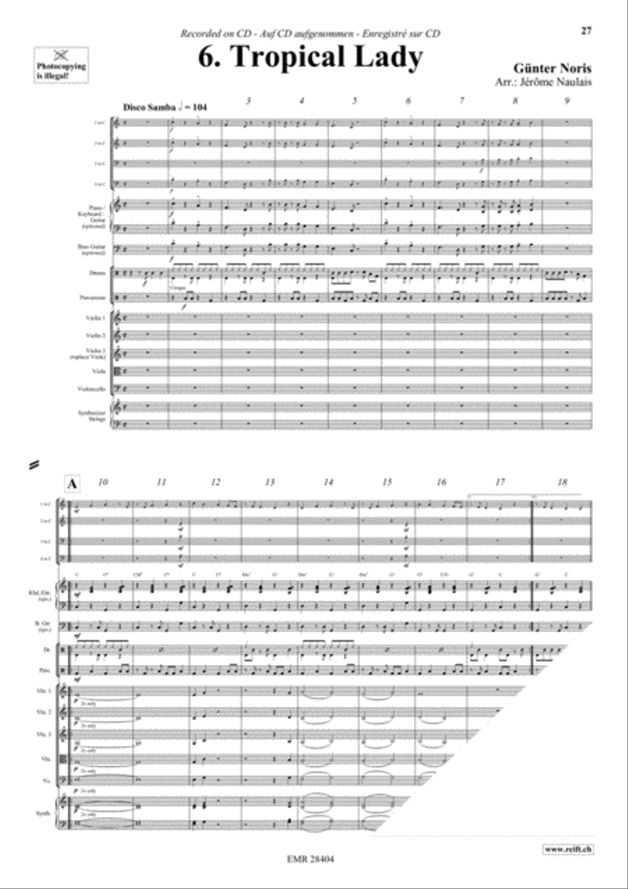 Let's Dance Volume 5 Brass Ensemble scores gallery preview page 8