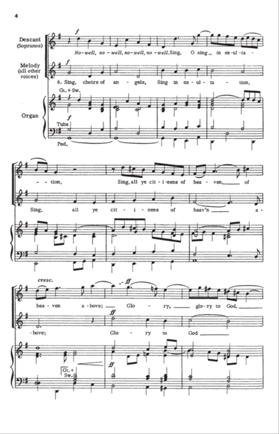 O come, all ye faithful (Adeste fideles) Divisi scores gallery preview page 3