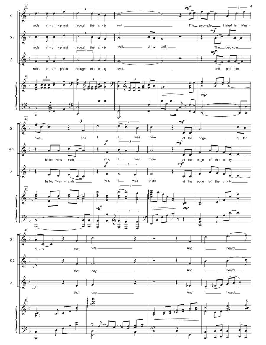 in a corner of the stable - a journey of love and faith. SSA choir with piano SSA scores gallery preview page 5