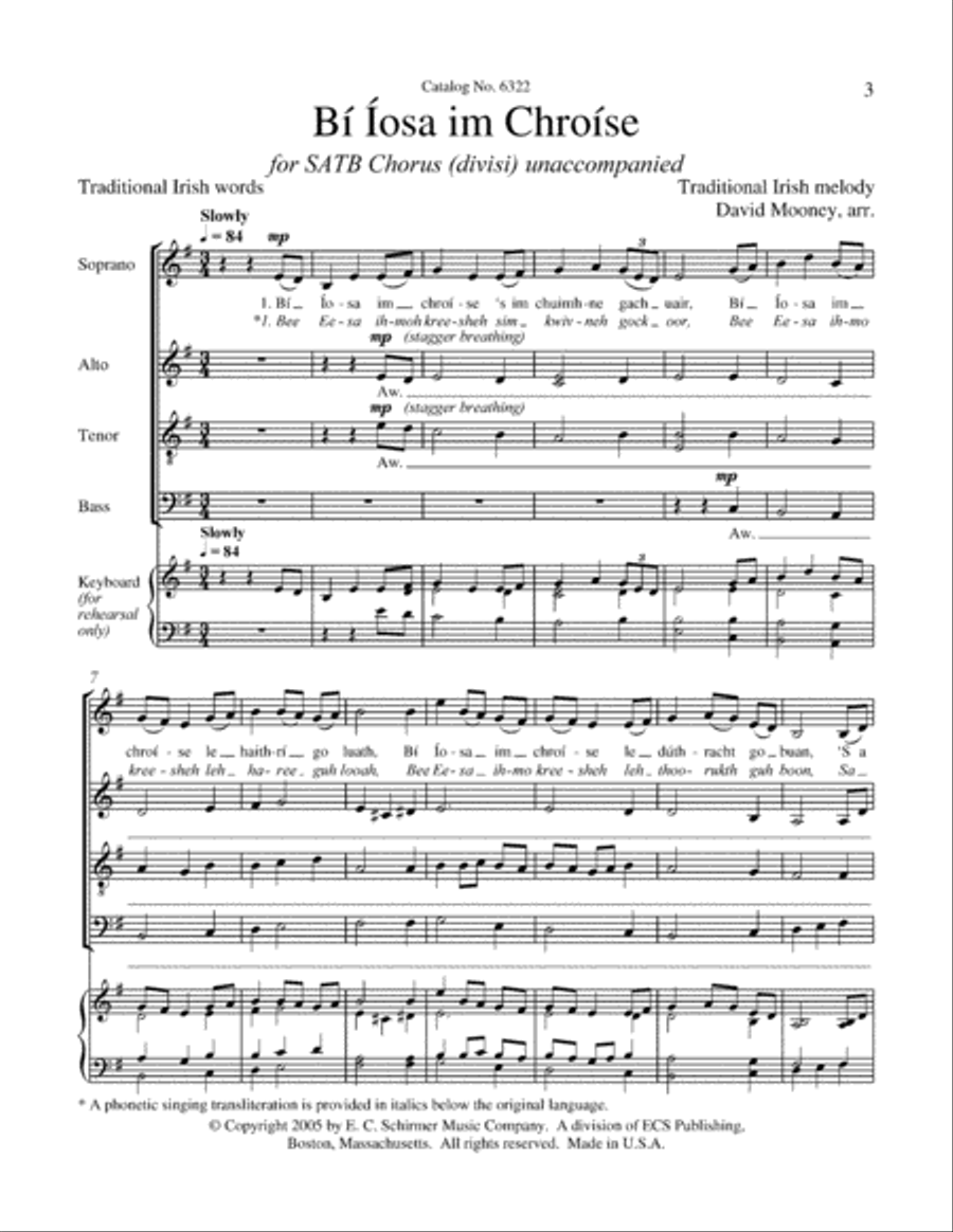 Bi Iosa im Chroise 4-Part scores gallery preview page 3