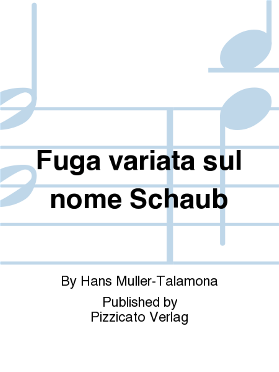Fuga variata sul nome Schaub School and Community scores gallery preview page 1
