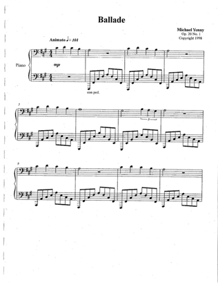 5 Pieces for Piano, op. 20