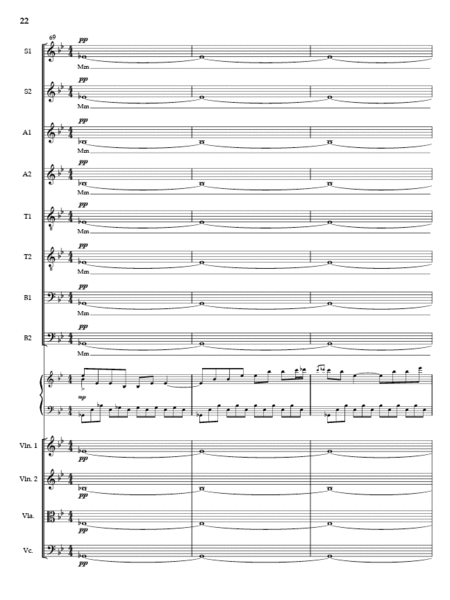 Dark & Luminous Night (Full Score and Parts)