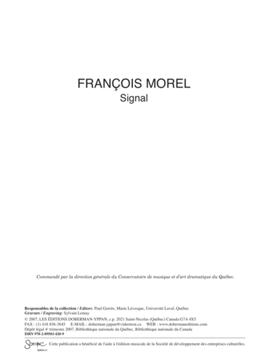 Signal Flute Solo scores gallery preview page 1