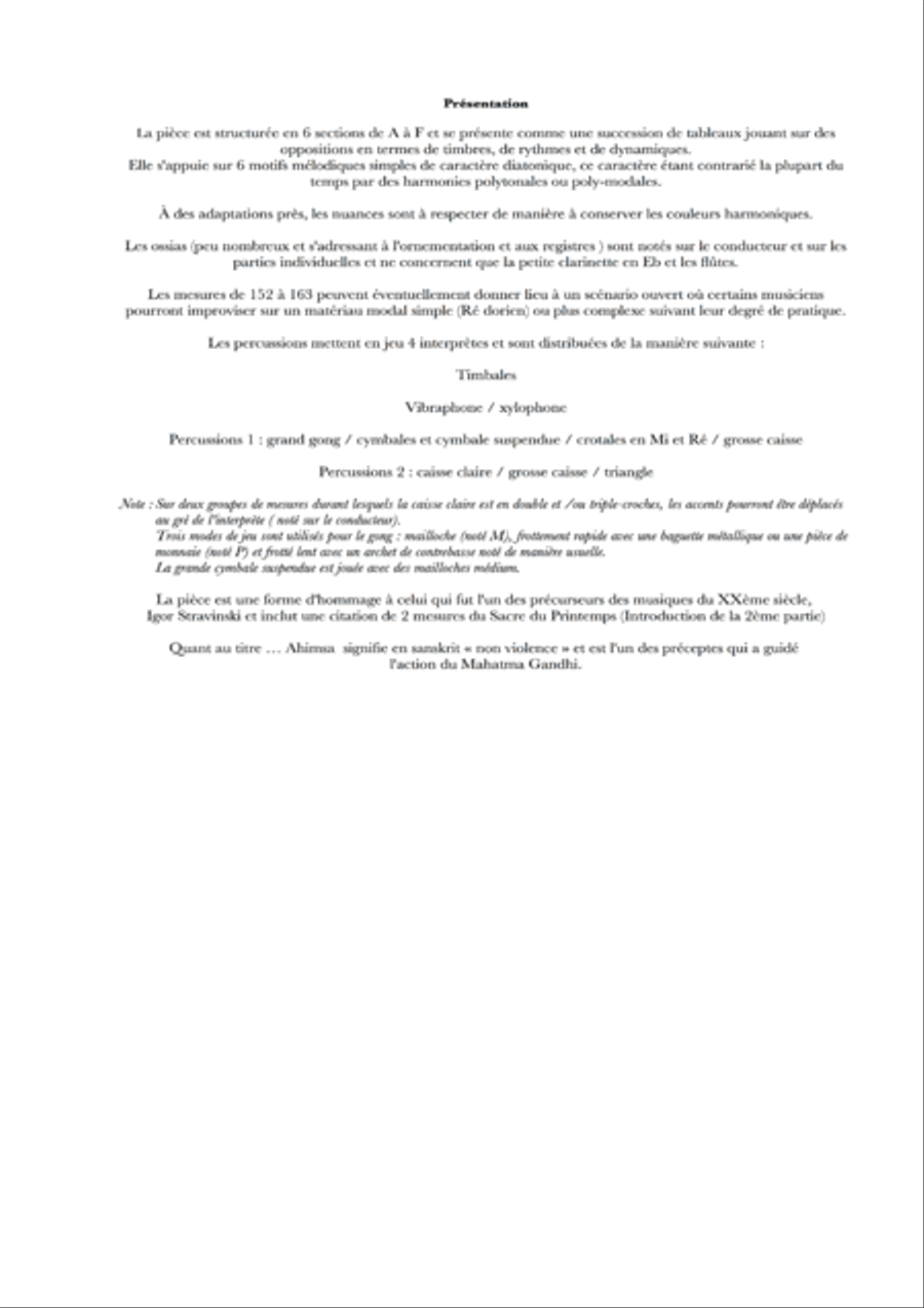 A piece for large orchestra. Advanced level. Orchestral material available Full Orchestra scores gallery preview page 2