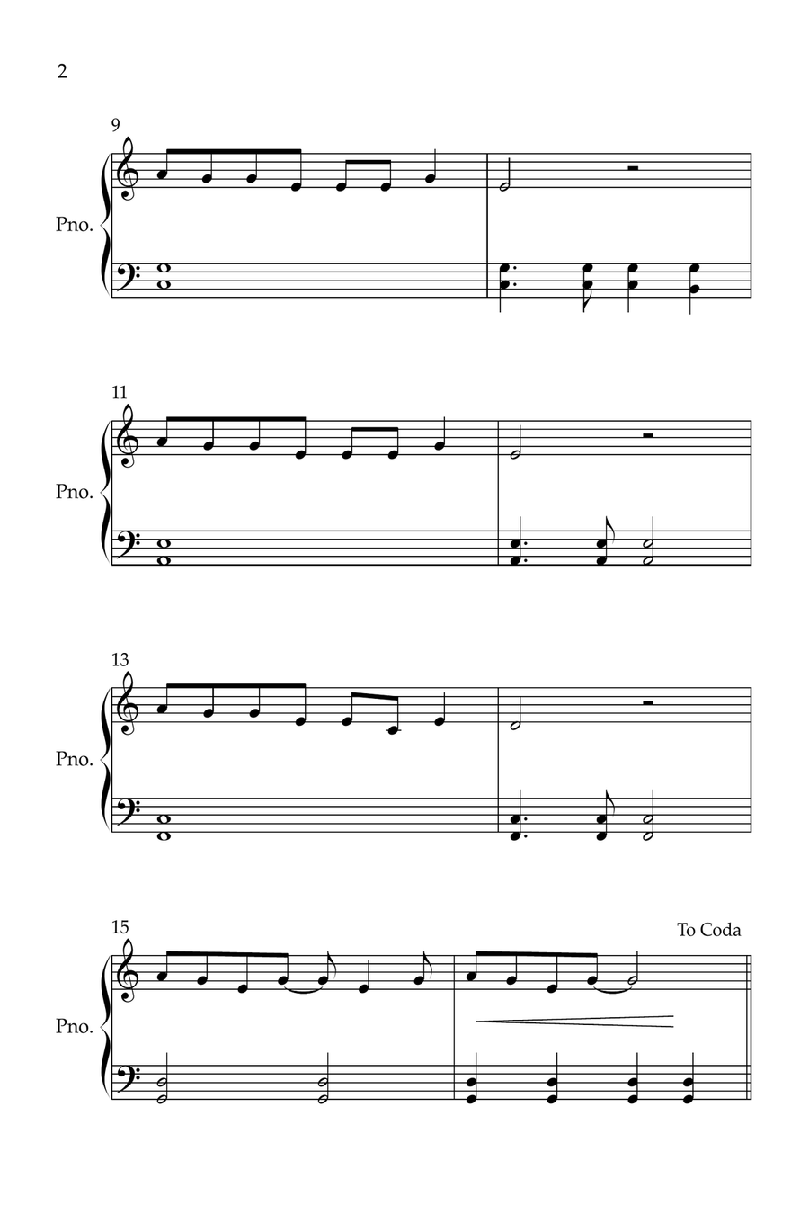 Crocodile Rock Piano Method scores gallery preview page 2