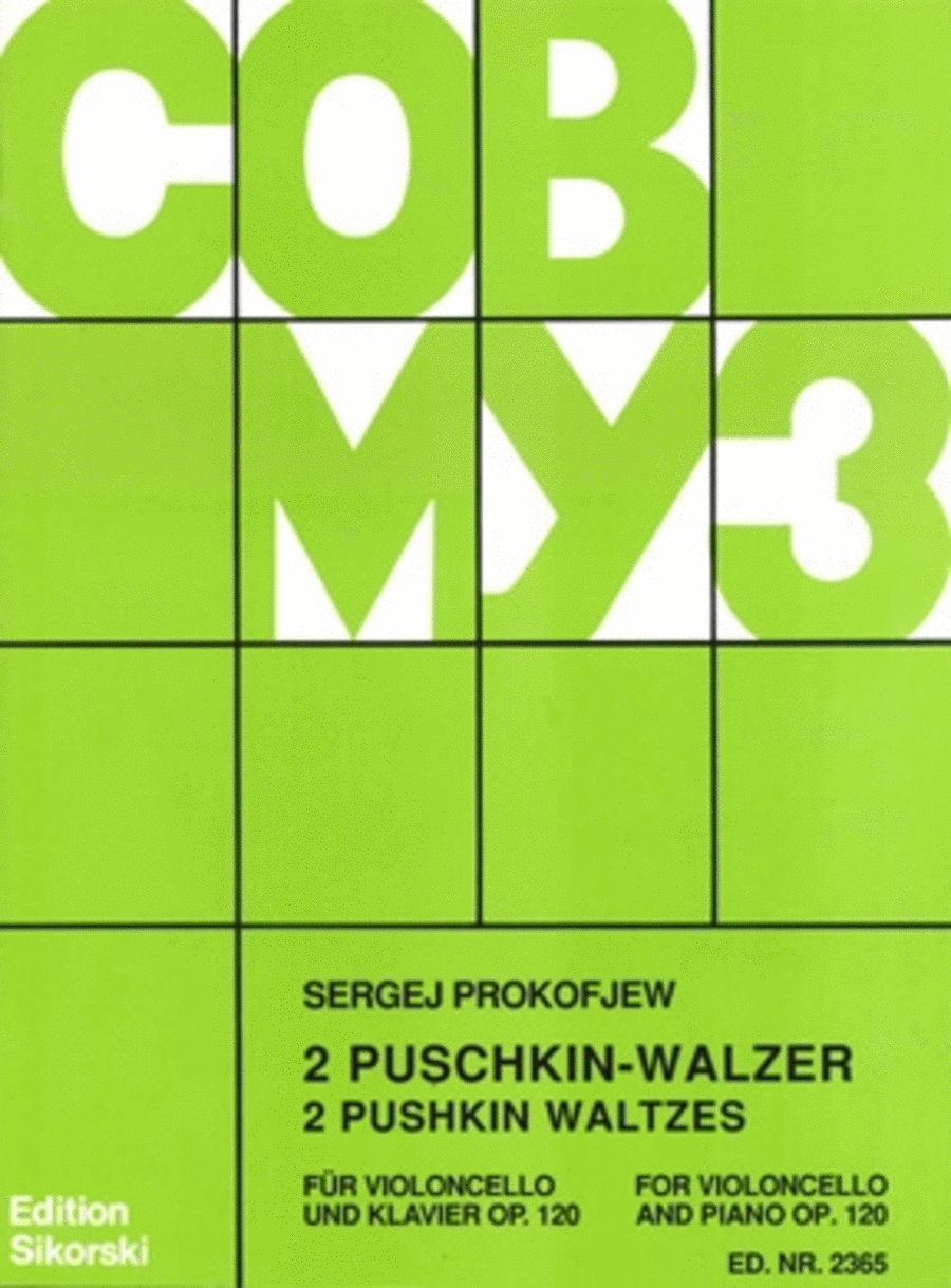 2 Pushkin Waltzes, Op. 120 Piano Accompaniment scores gallery preview page 1