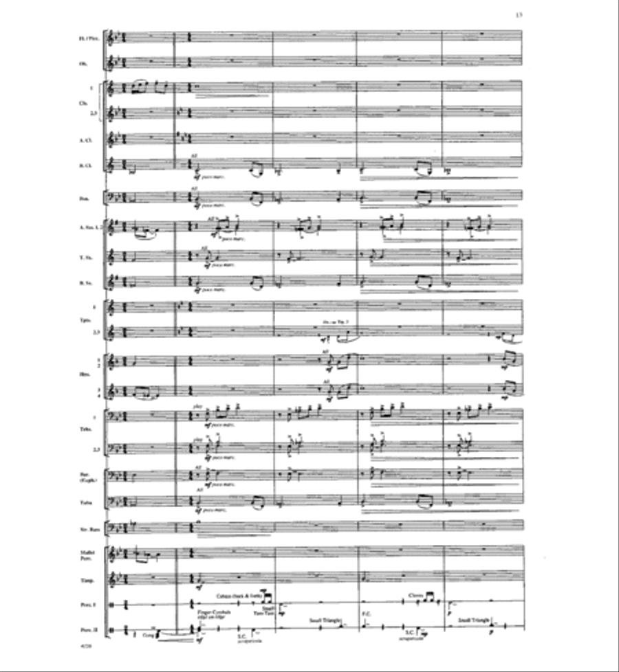 Where the River Flows Where the River Flows Concert Band scores gallery preview page 12