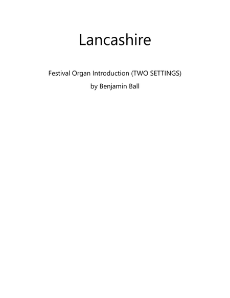 Lancashire (hymn introduction, two settings)