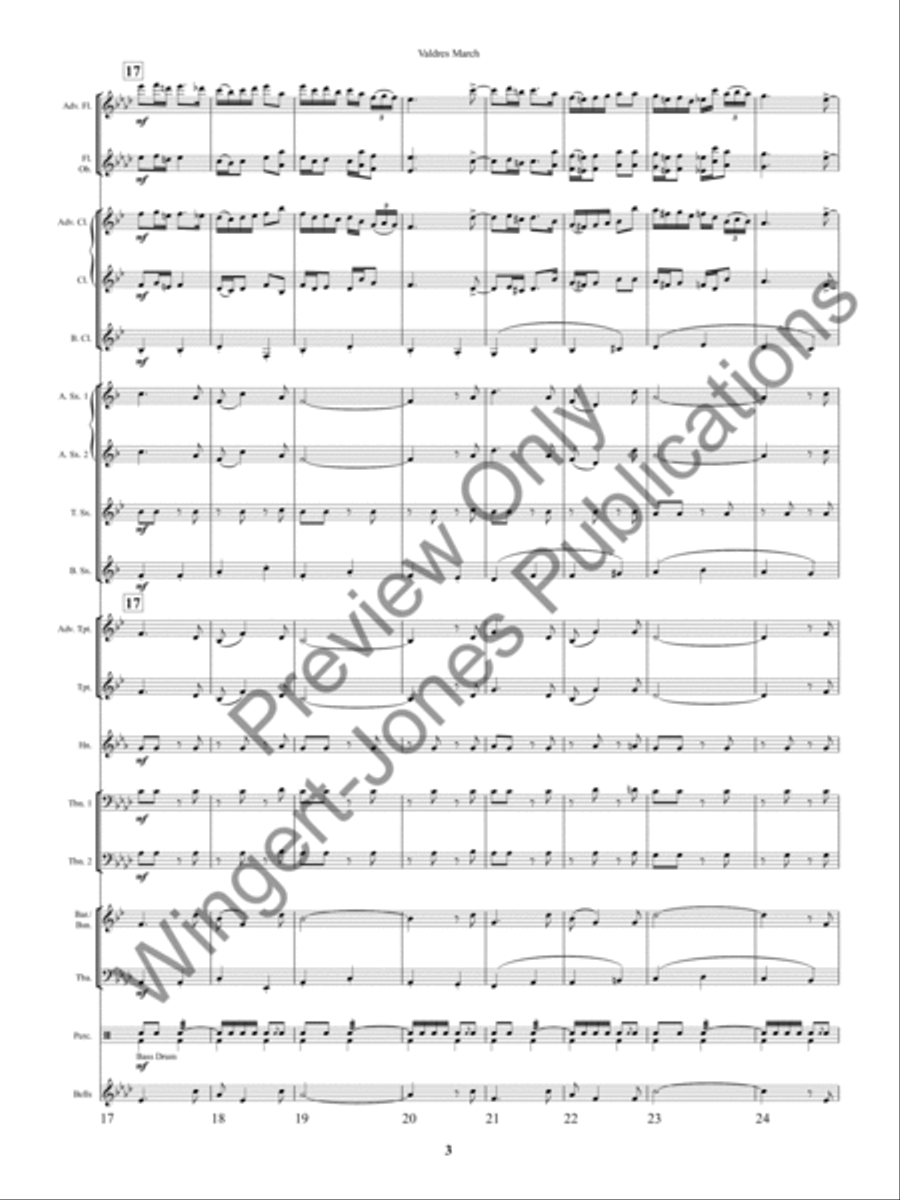 Valdres March Concert Band scores gallery preview page 6