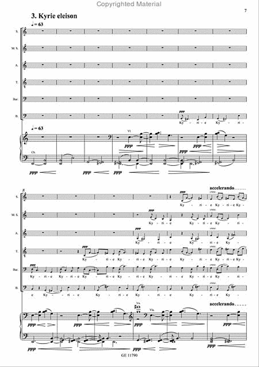 Missa Brevis 4-Part scores gallery preview page 6