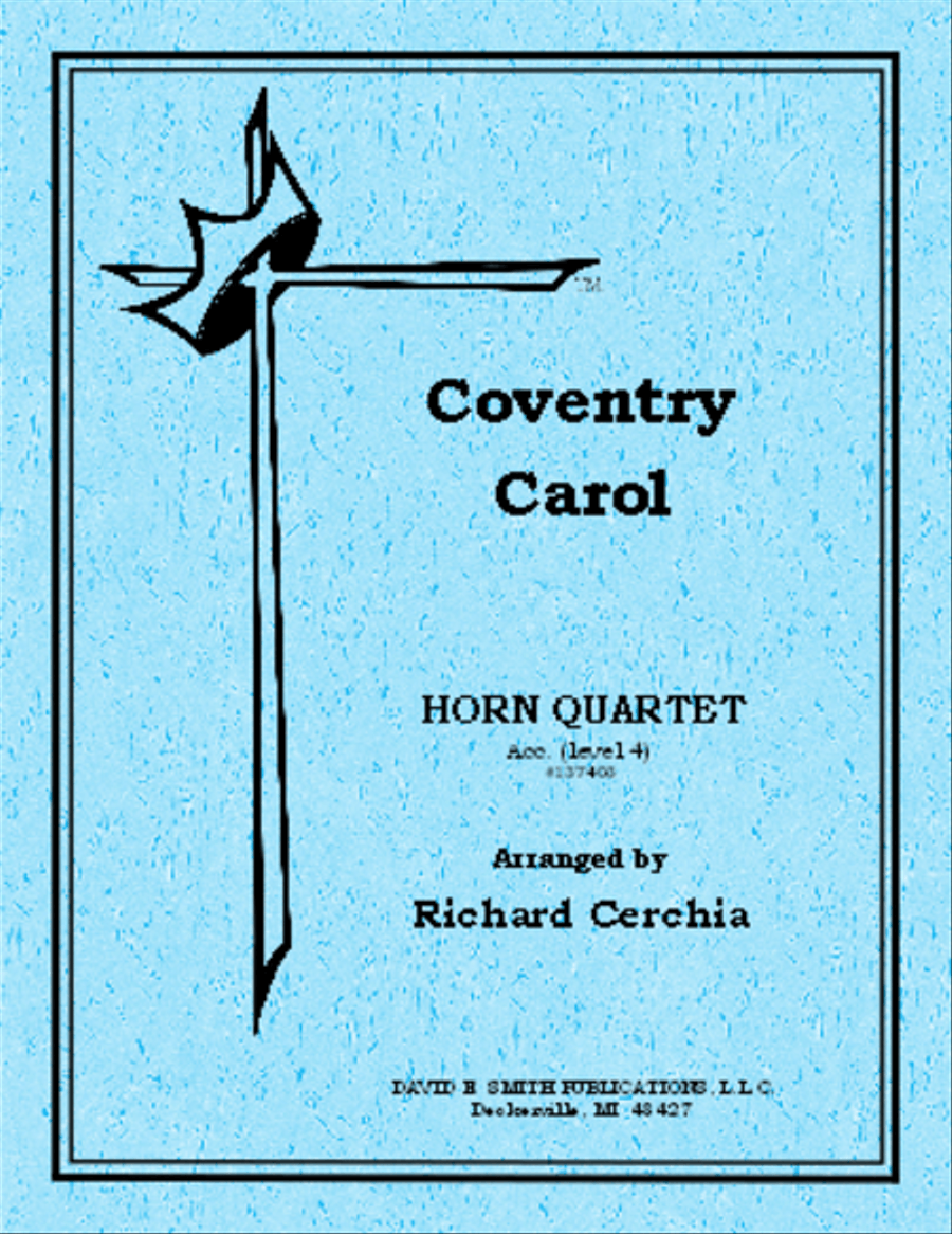 Coventry Carol French Horn Quartet scores gallery preview page 1