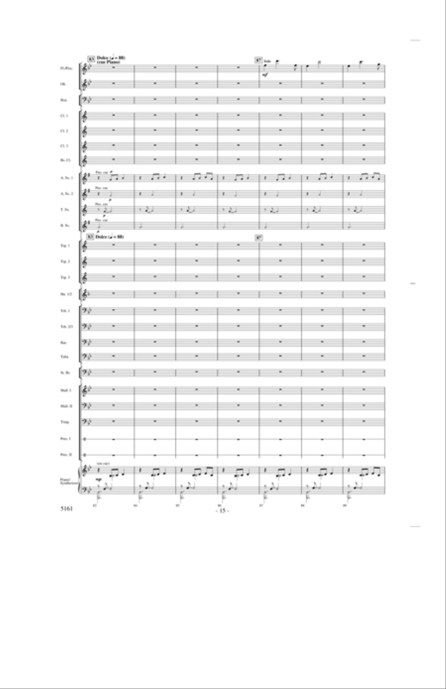 Into the Joy of Spring Concert Band scores gallery preview page 14