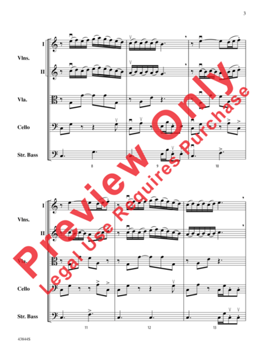 Flower Duet String Orchestra scores gallery preview page 4