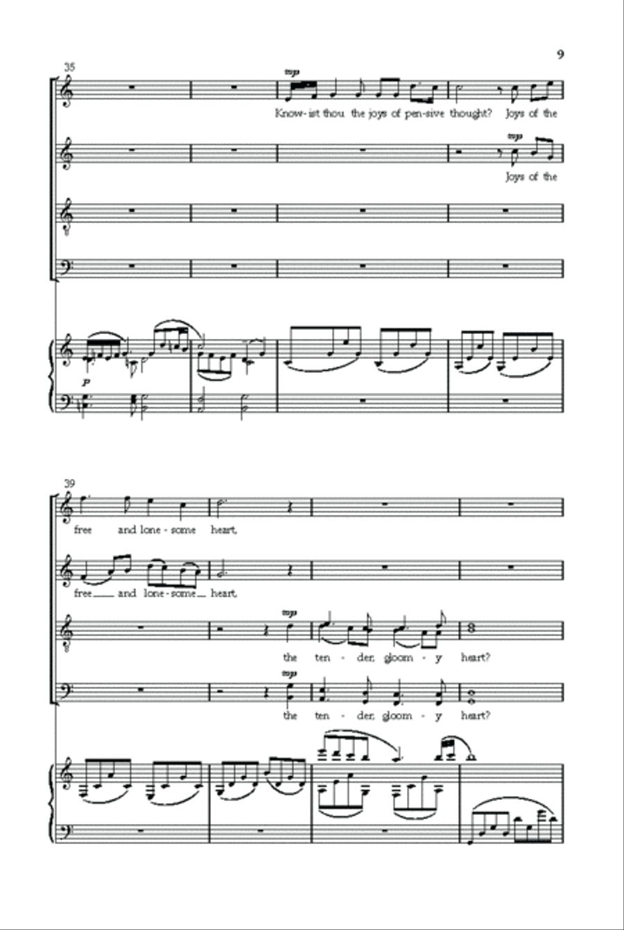 A Song of Joys Divisi scores gallery preview page 8