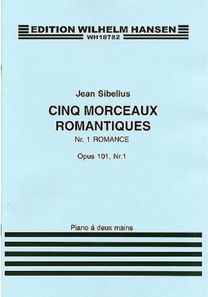 Book cover for Jean Sibelius: Five Romantic Pieces Op.101 No.1- Romance