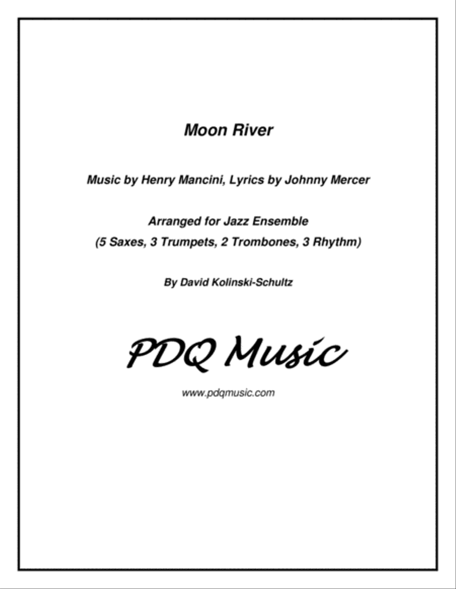 Moon River Jazz Ensemble scores gallery preview page 1