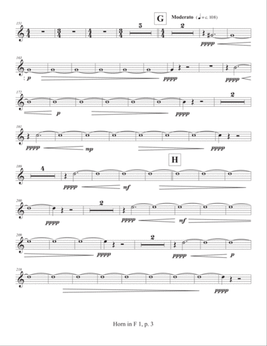 Concerto for Concert Band (2011) Horn part 1 Concert Band scores gallery preview page 3