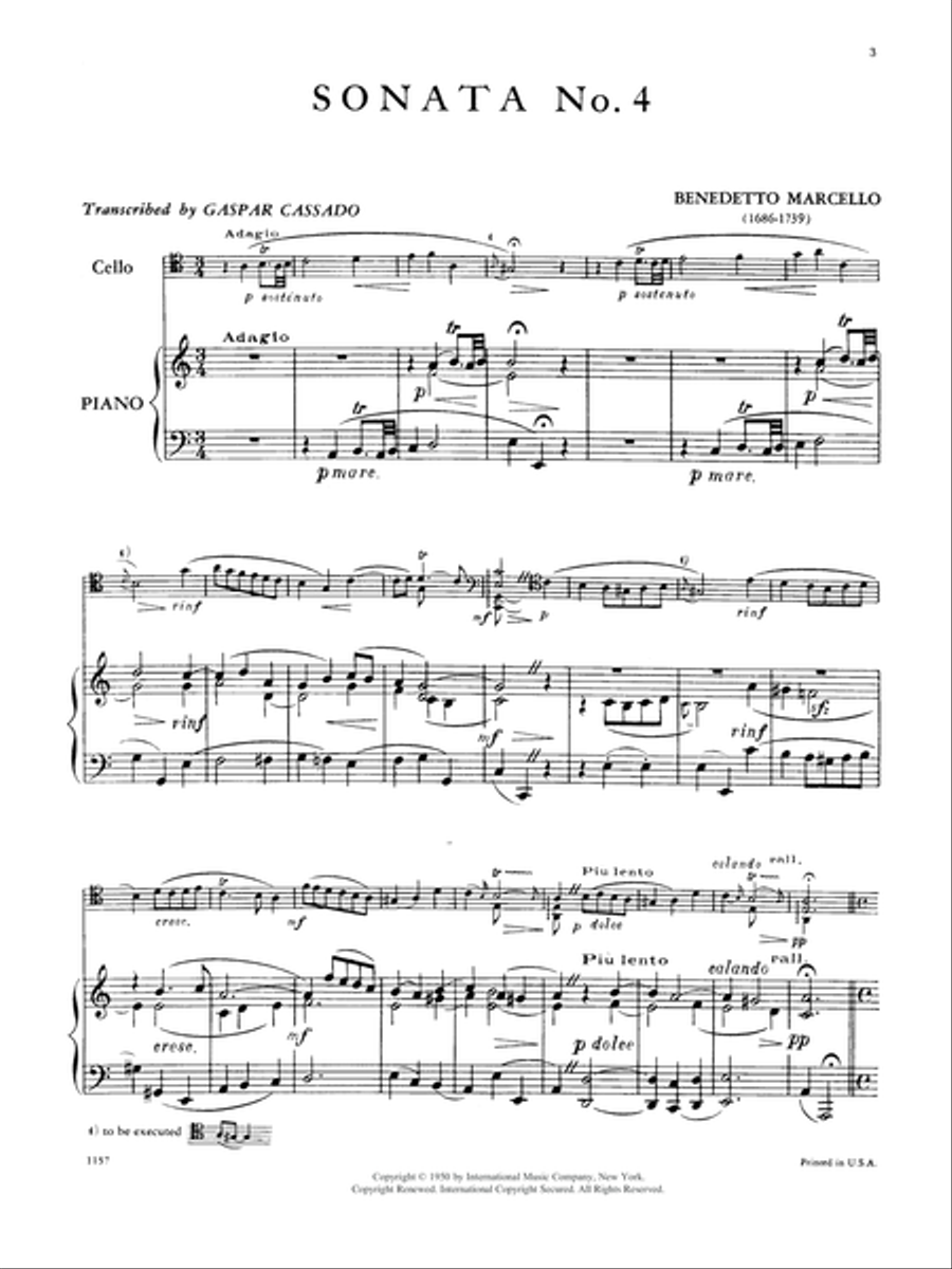 Sonata No. 4 In A Minor Piano Accompaniment scores gallery preview page 2