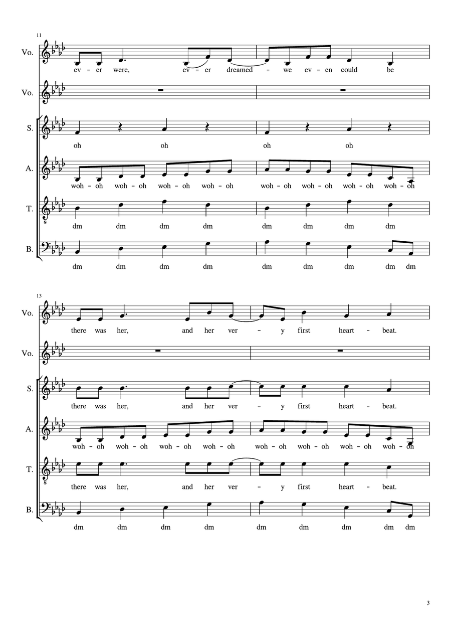 Cassiopeia Cassiopeia 4-Part scores gallery preview page 3
