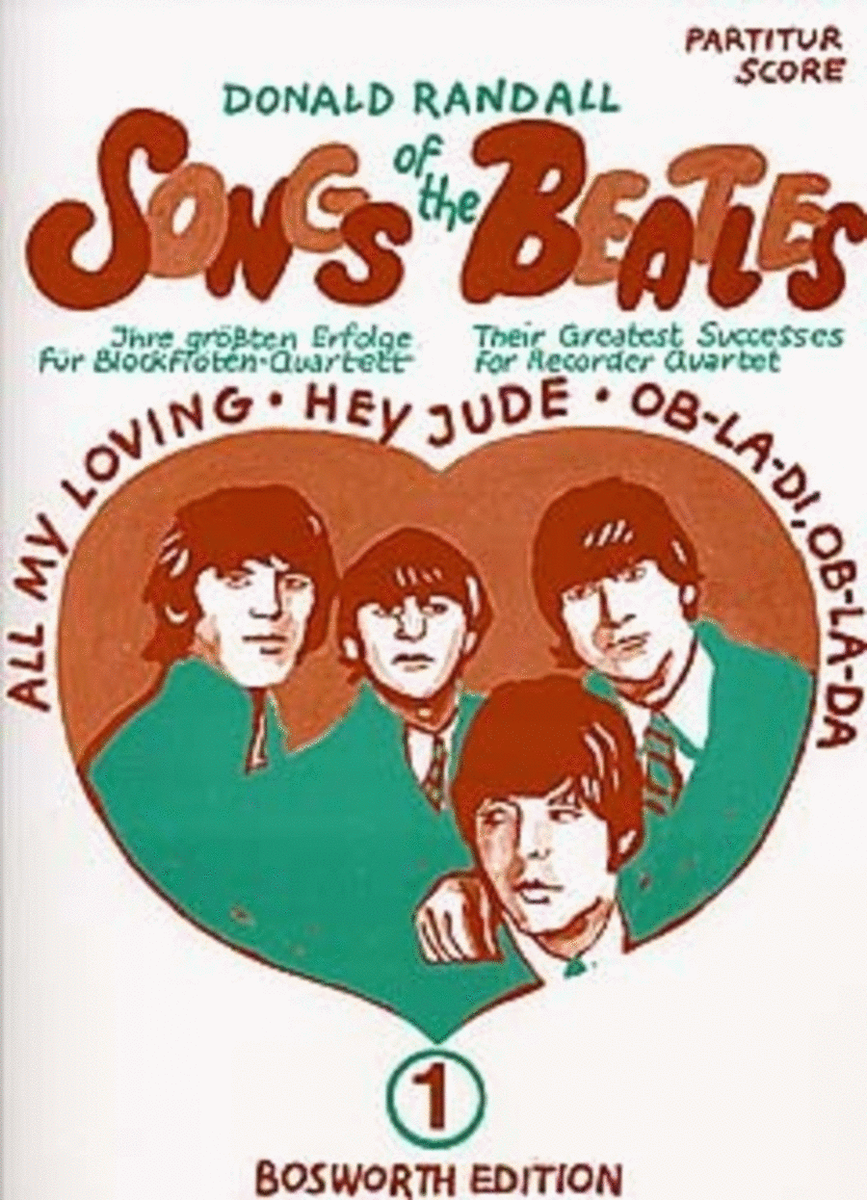 Songs Of The Beatles Vol 1 Recorder Quartet Sc/Pts