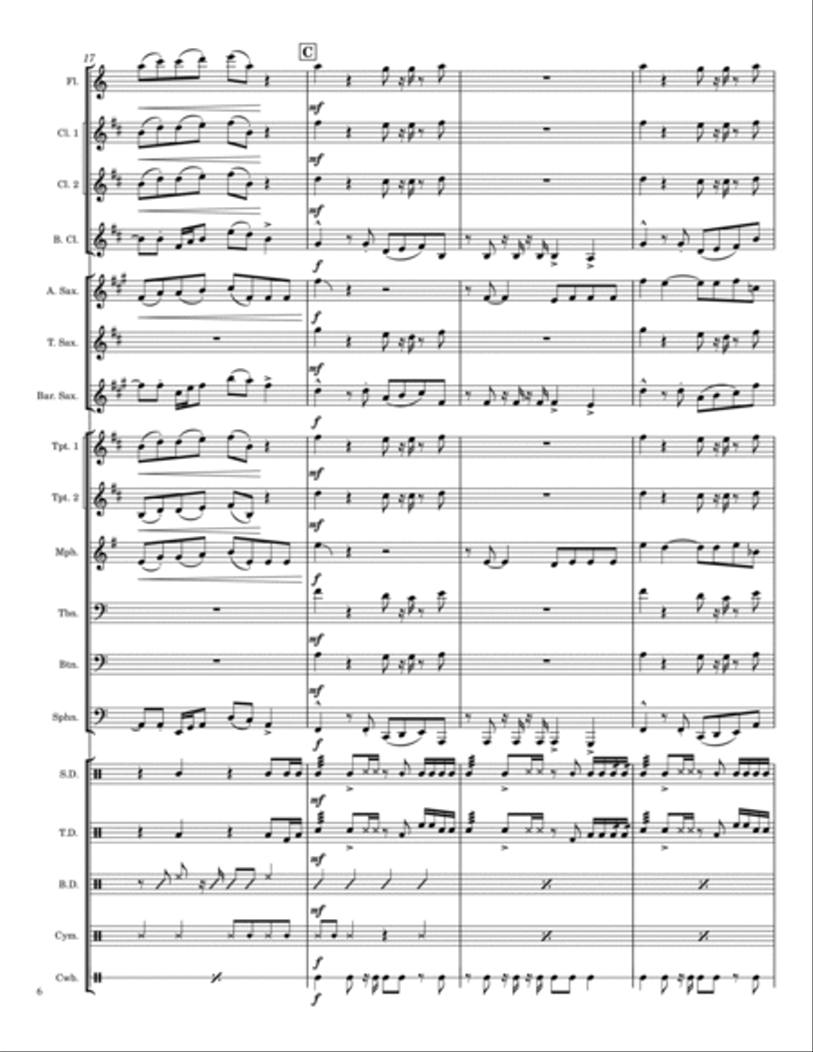 Preach Preach Marching Band scores gallery preview page 6