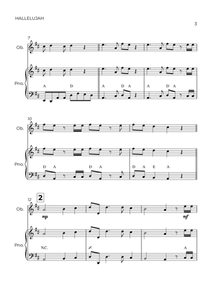 HALLELUJAH - HANDEL - OBOÉ & PIANO image number null