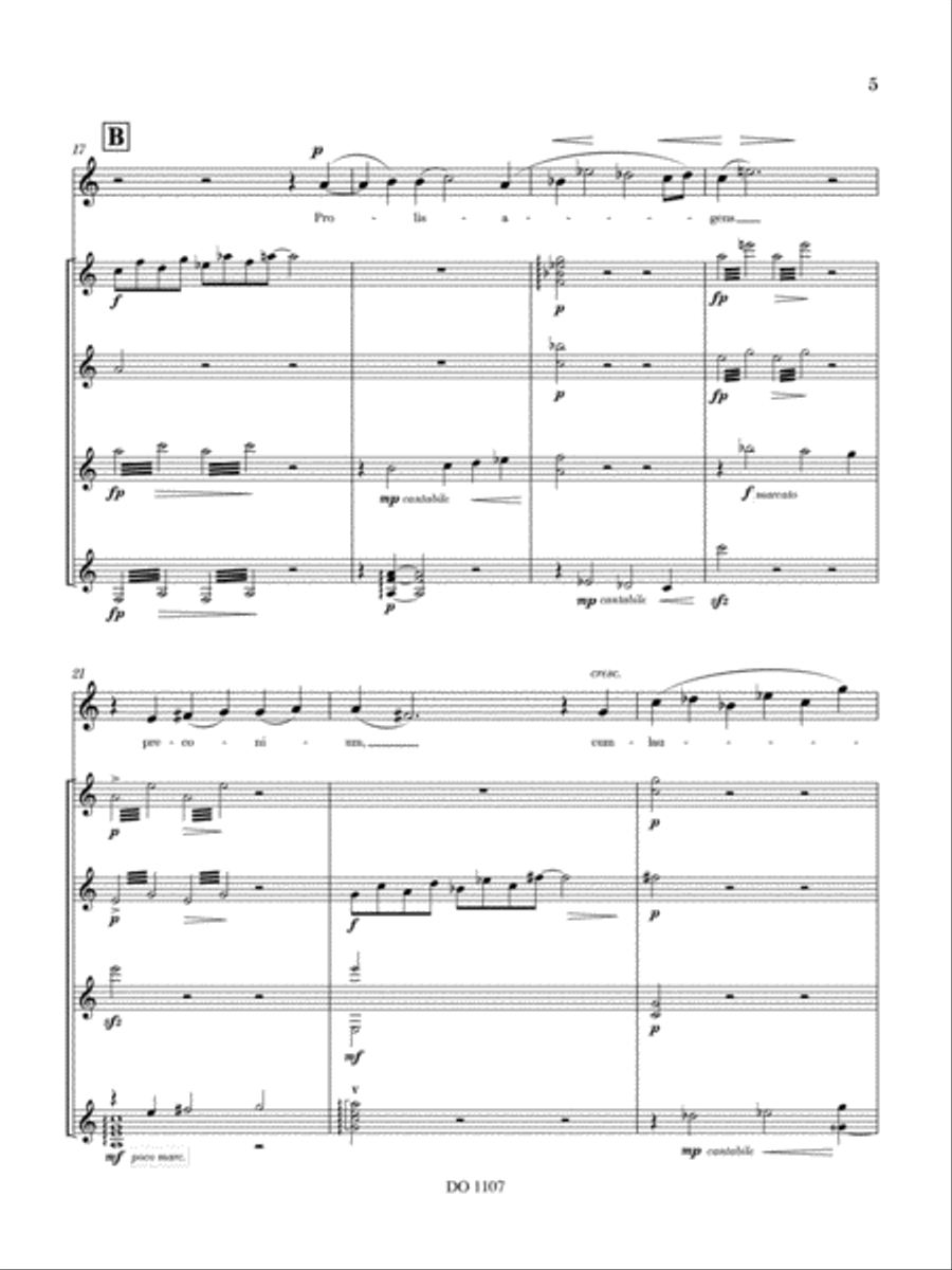 Hymnus de Sancto Stephano Guitar Ensemble scores gallery preview page 5
