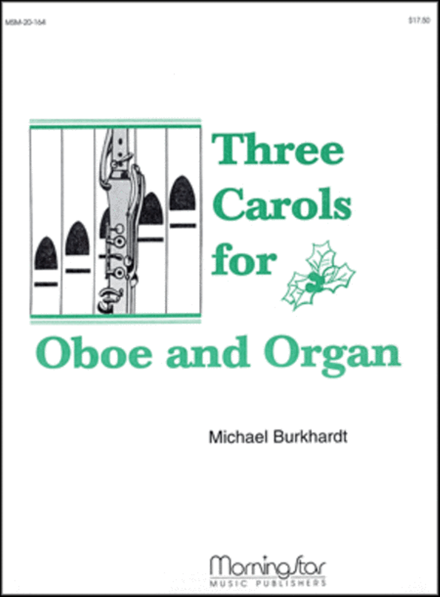 Three Carols for Oboe and Organ Oboe scores gallery preview page 1