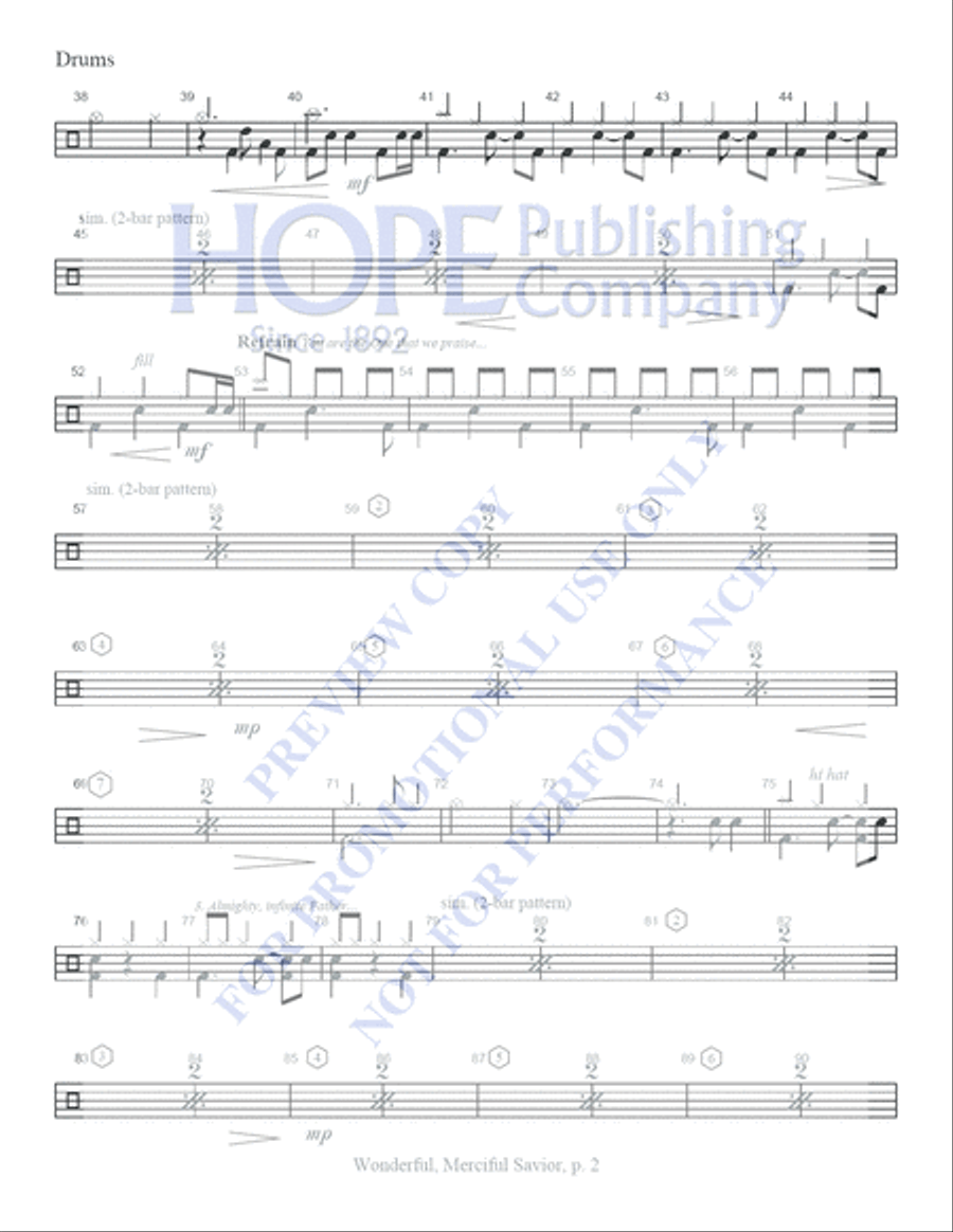 Wonderful, Merciful Savior Choir scores gallery preview page 9