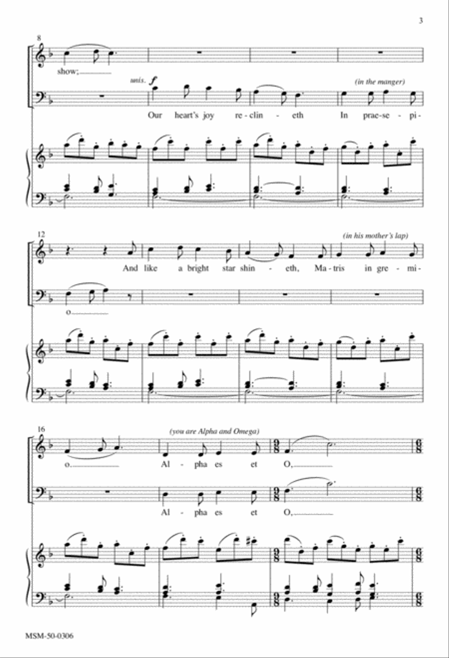 In dulci jubilo Divisi scores gallery preview page 2