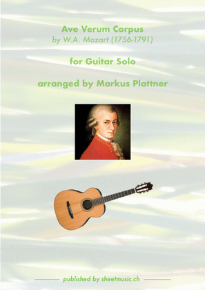 Ave Verum Corpus (Mozart) - for Guitar Solo
