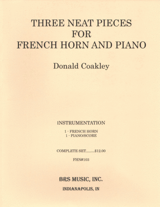 Three Neat Pieces for French Horn