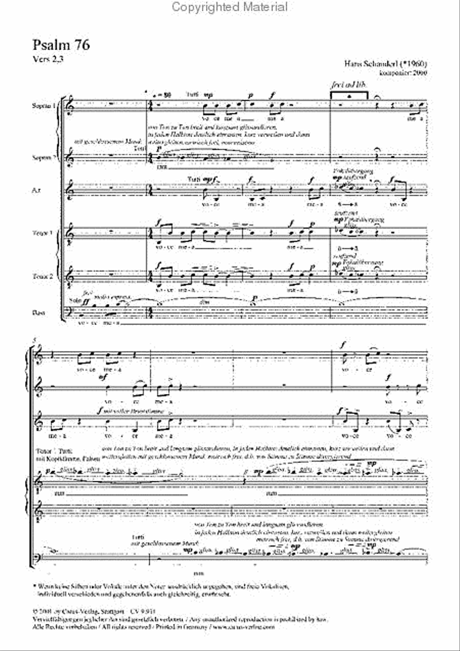Psalm 76 Psalm 76 SSAATTBB scores gallery preview page 2