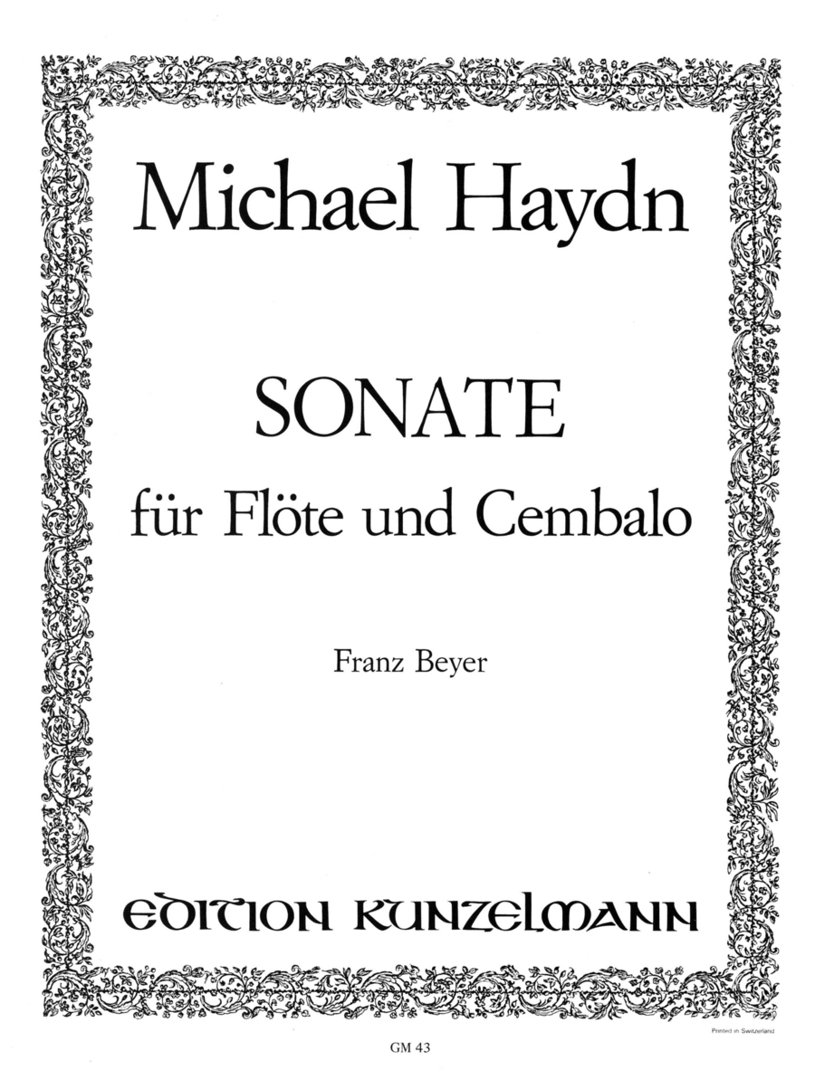 Sonata Flute Solo scores gallery preview page 1