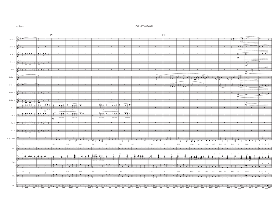 Part Of Your World Jazz Ensemble scores gallery preview page 4