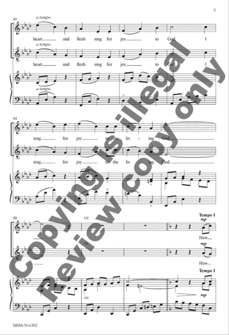 How Lovely Is Your Dwelling Place 3-Part scores gallery preview page 5