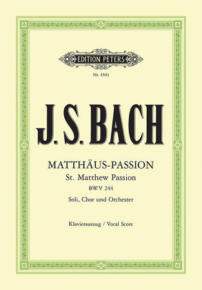 Book cover for St. Matthew Passion