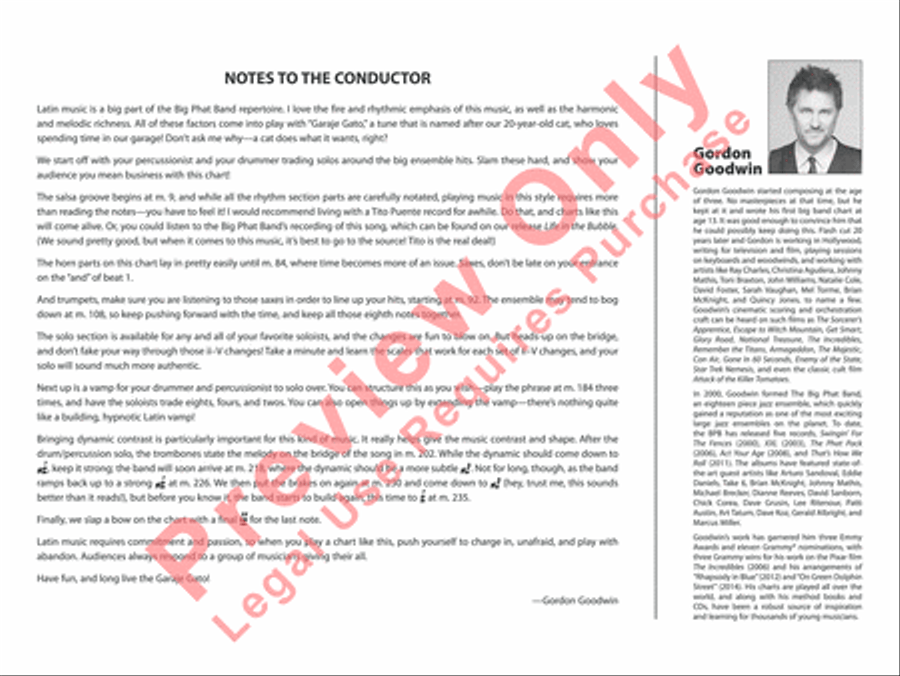 Garaje Gato Jazz Ensemble scores gallery preview page 3