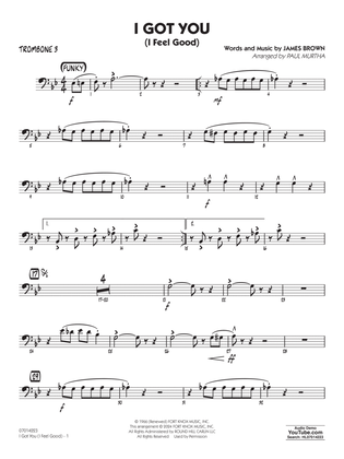 I Got You (I Feel Good) (arr. Paul Murtha) - Trombone 3
