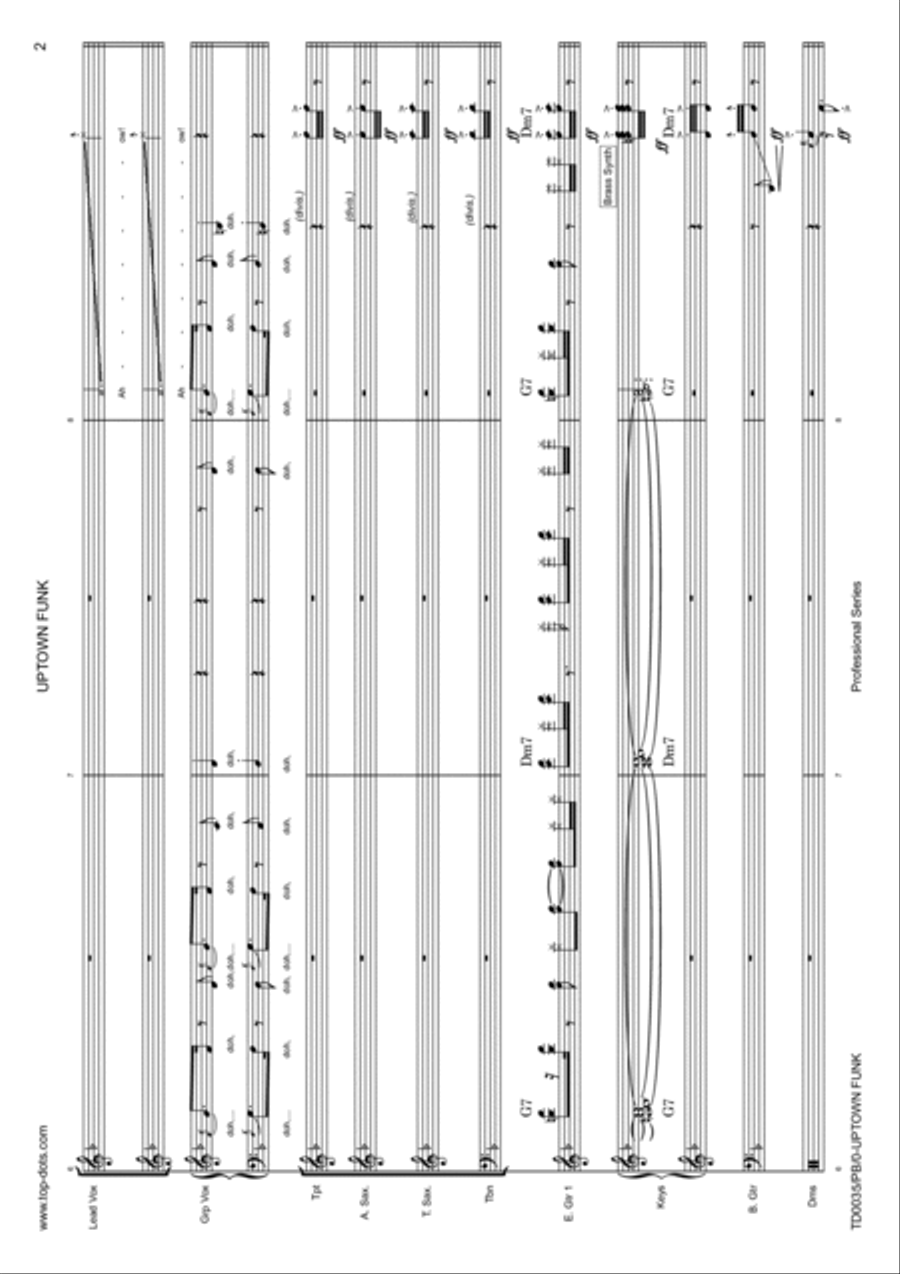 Uptown Funk Voice scores gallery preview page 4