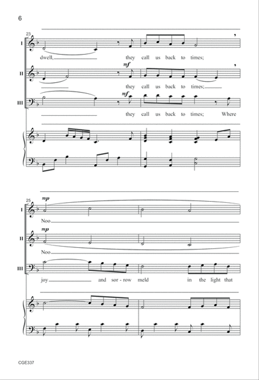 I Will Fly - Three-part Mixed 3-Part scores gallery preview page 6