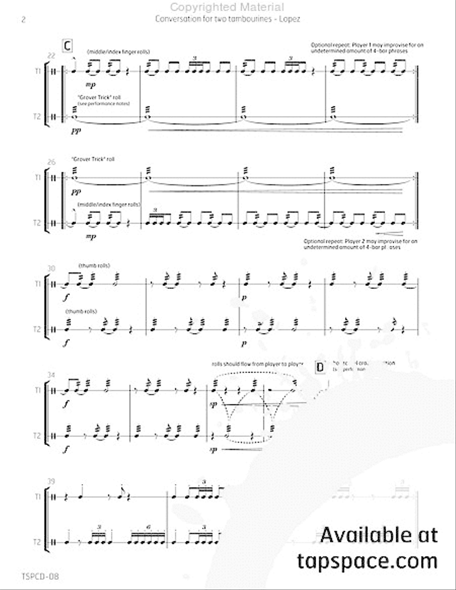 Conversation Percussion scores gallery preview page 7