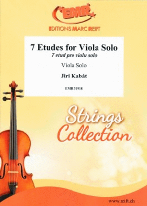 Book cover for 7 Etudes for Viola Solo
